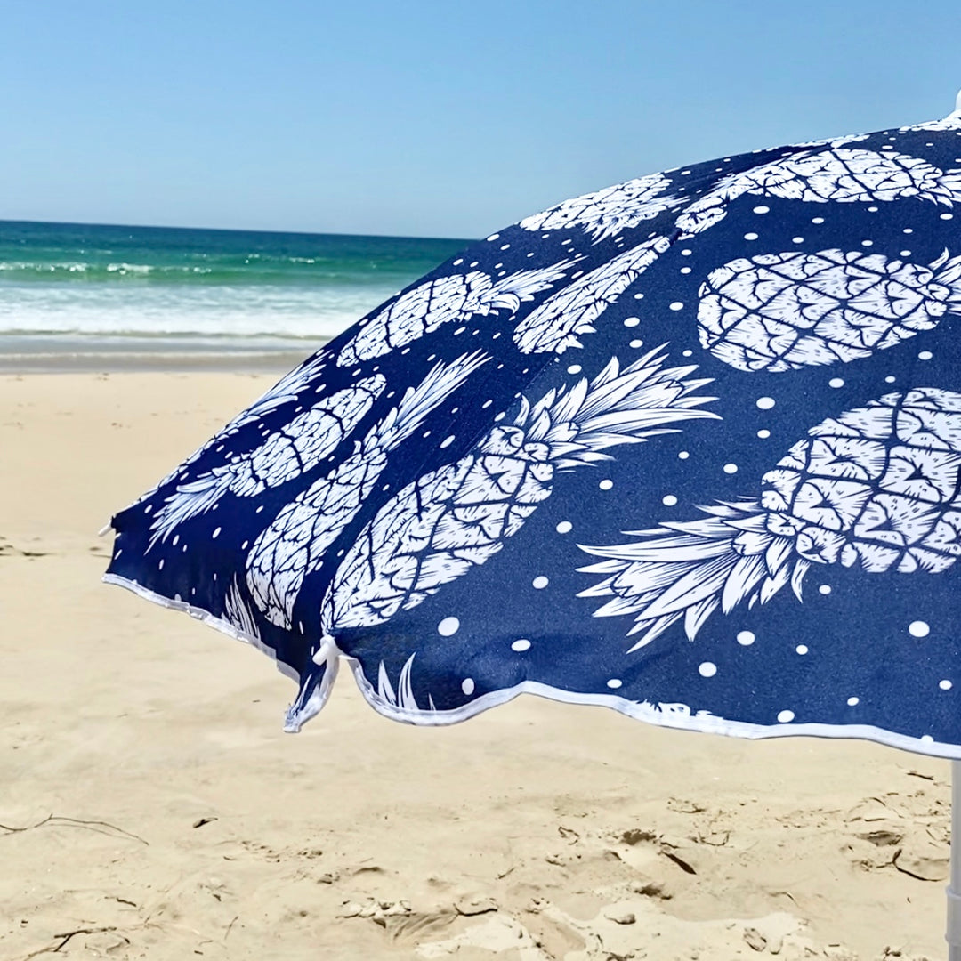 Blue Pineapple Beach Umbrella